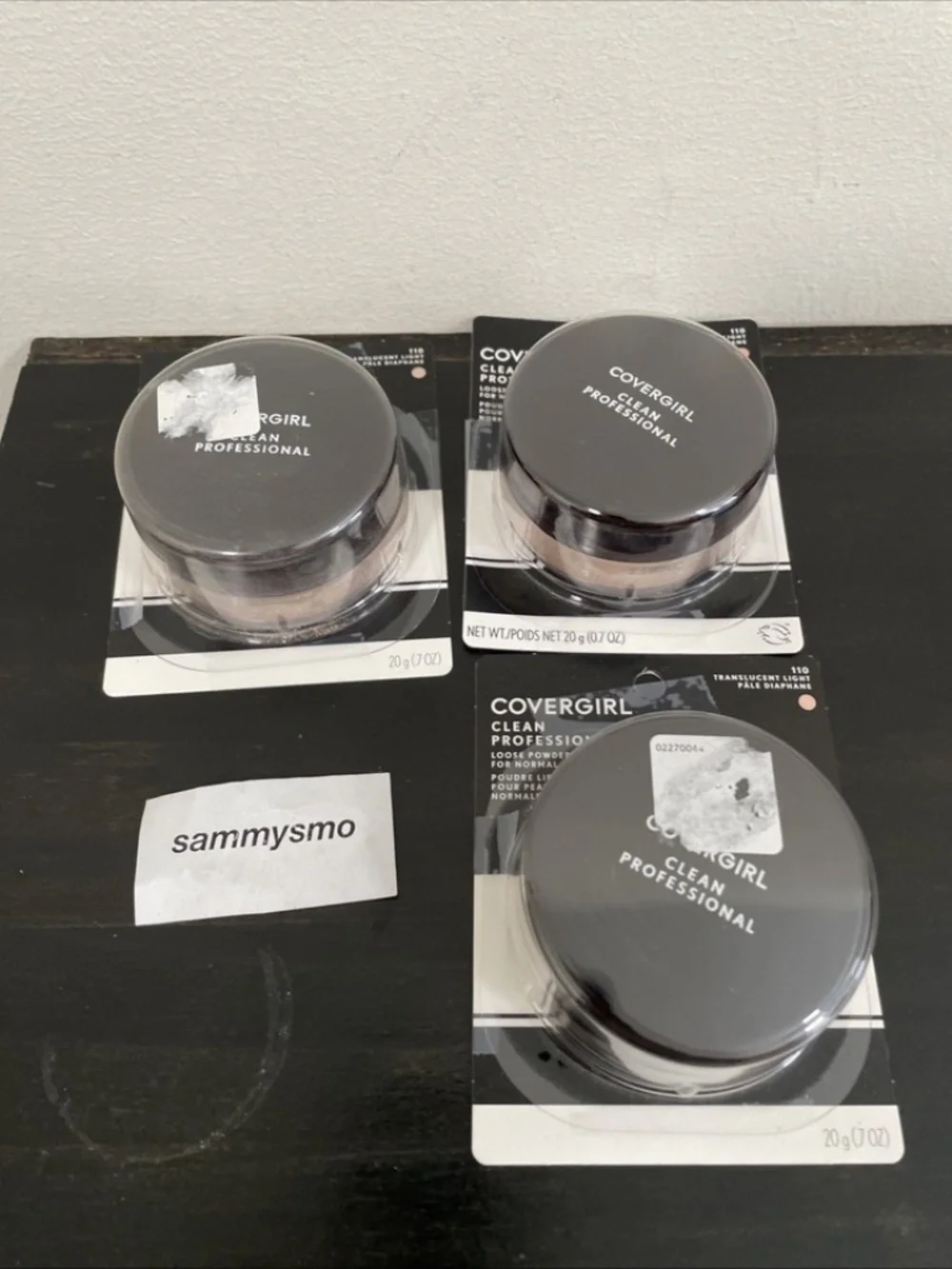 CoverGirl Clean Professional Loose Powder 110 Translucent LIGHT 0.7oz talc x3